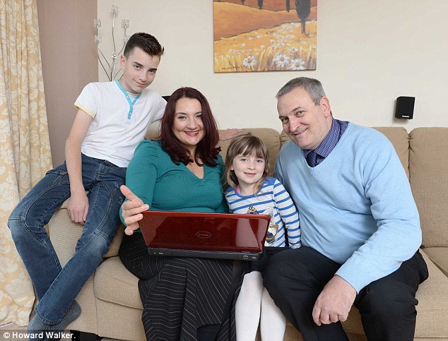 Warning: Danielle and Carl Preece, with Eden and Celeste, say a LeakBot could have helped