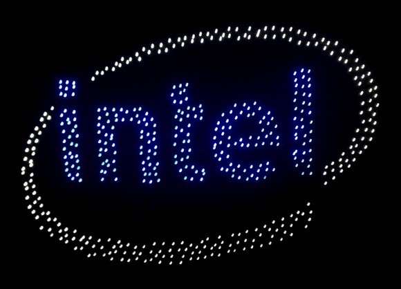 Intc Glowing Dots Logo