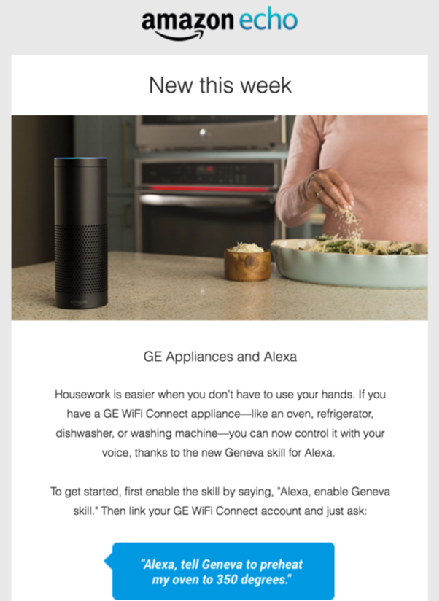 Amazon Alexa's new feature email