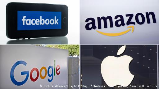 Facebook Amazon Google Apple (picture alliance/dpa/AP Photo/L. Schulze/M. Lennihan/M.-J. Sanchez/L. Schulze)