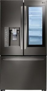 A company marketing photo of the LG InstaView Refridgerator