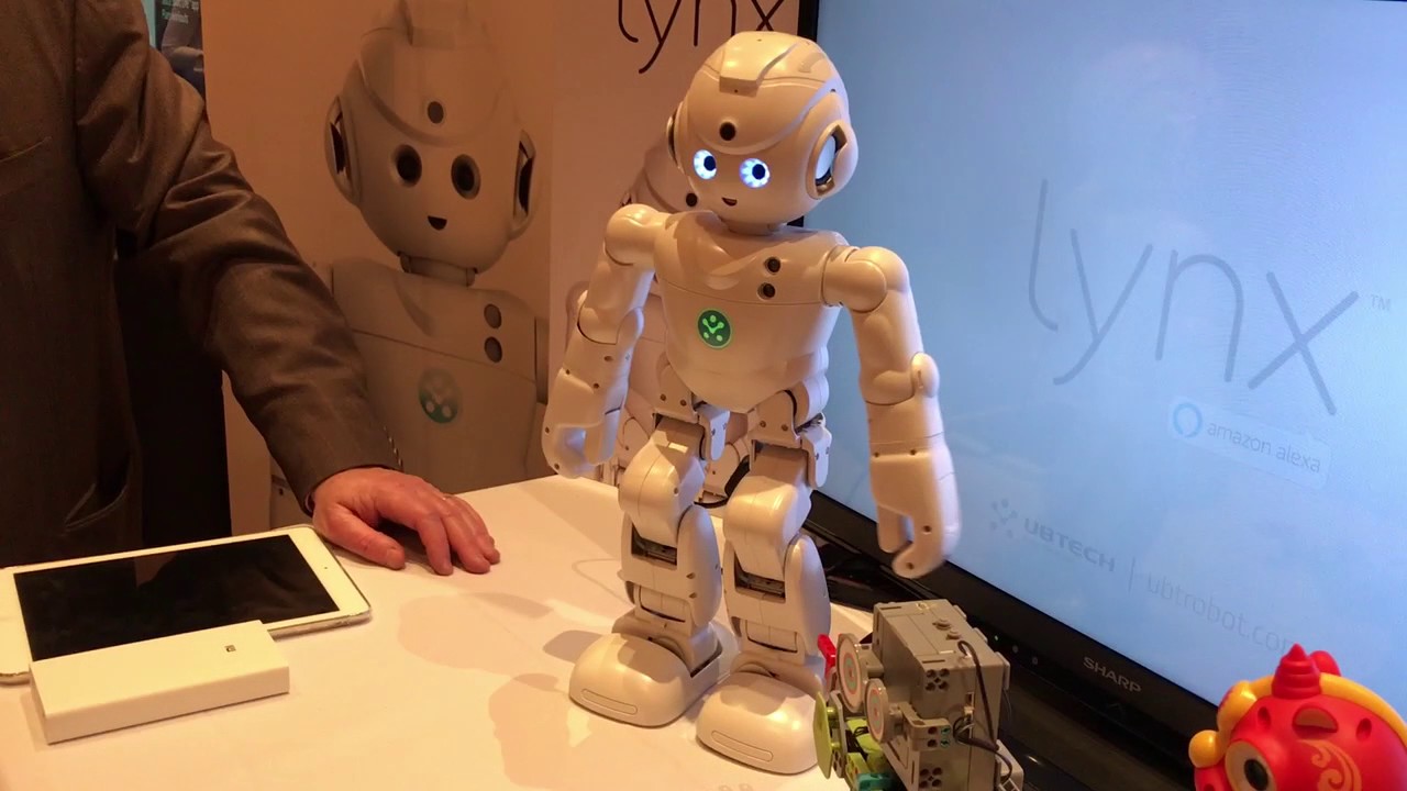 Photo of the UBTech robot, Lynx,, at an electronics expo