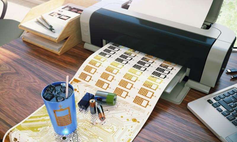 Inkjet-printed batteries bring us closer to smart objects