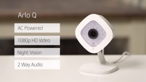 An image of the Arlo Q security camera